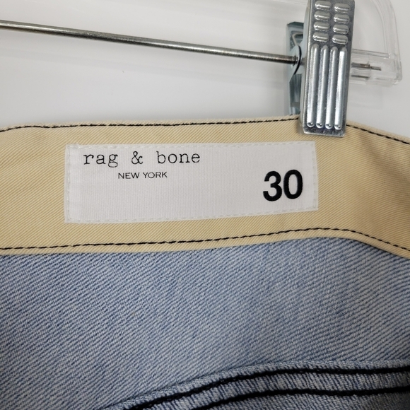 NWT Rag & Bone Nora High Rise Wide Leg Cargo Jean in Lakeside Size 30 - Picture 9 of 12